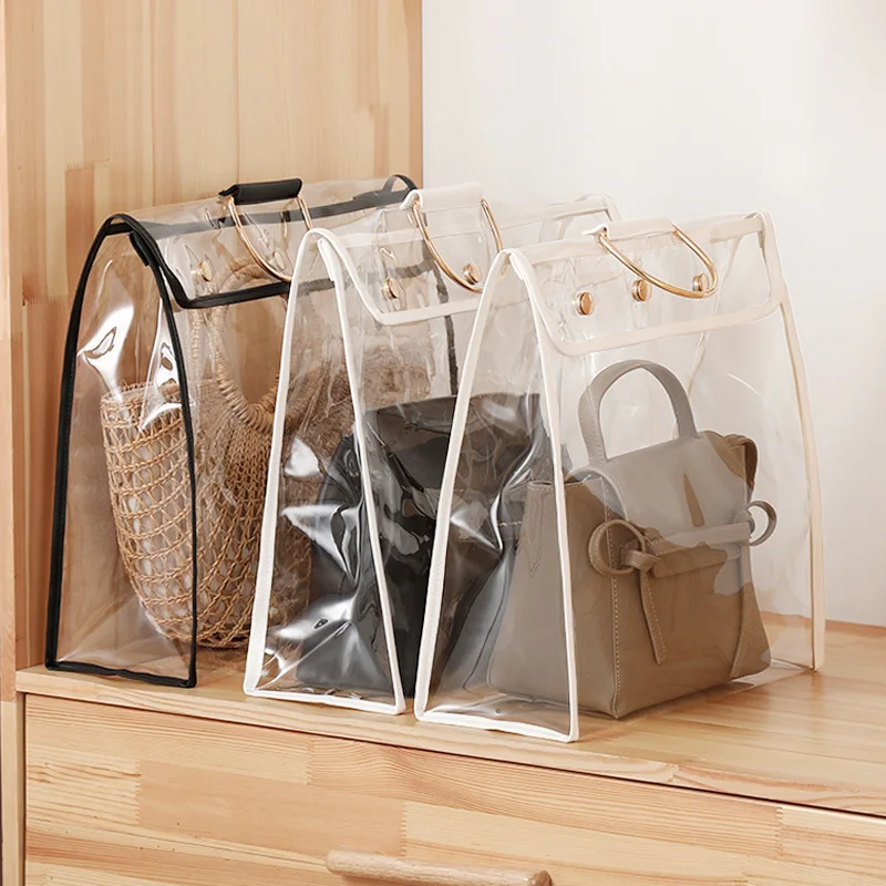 

Bag Dust Bag Wardrobe Hanging Transparent Leather Bag Finishing Bag Household PVC Waterproof Bag Storage Hanging Bag Artifact