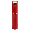 Solid Color Mini Lipstick Electric Hair Remover Eyebrow Trimmer Portable Small Facial Hair Removal Device For Women 4