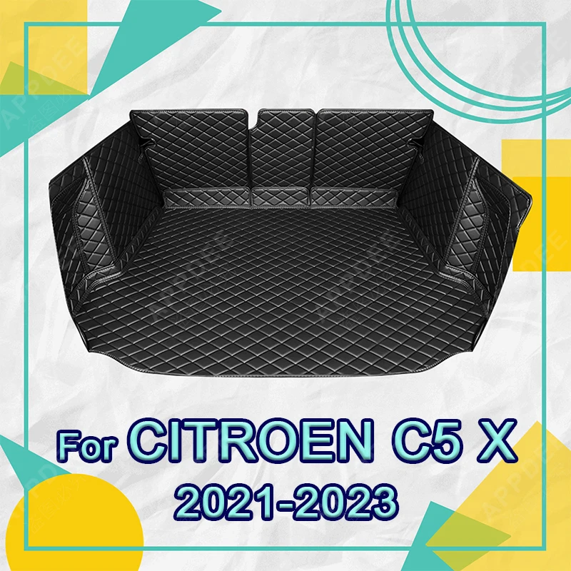 

Auto Full Coverage Trunk Mat For Citroen Citroen C5X 2021-2023 22 Car Boot Cover Pad Cargo Liner Interior Protector Accessories