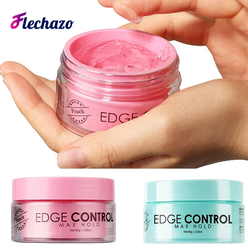 Good Smell Edge Melted Gel to Kept Edges Down All Day Long Time Hold Baby Hair Edges Control with Brush for 4C Hair Braids