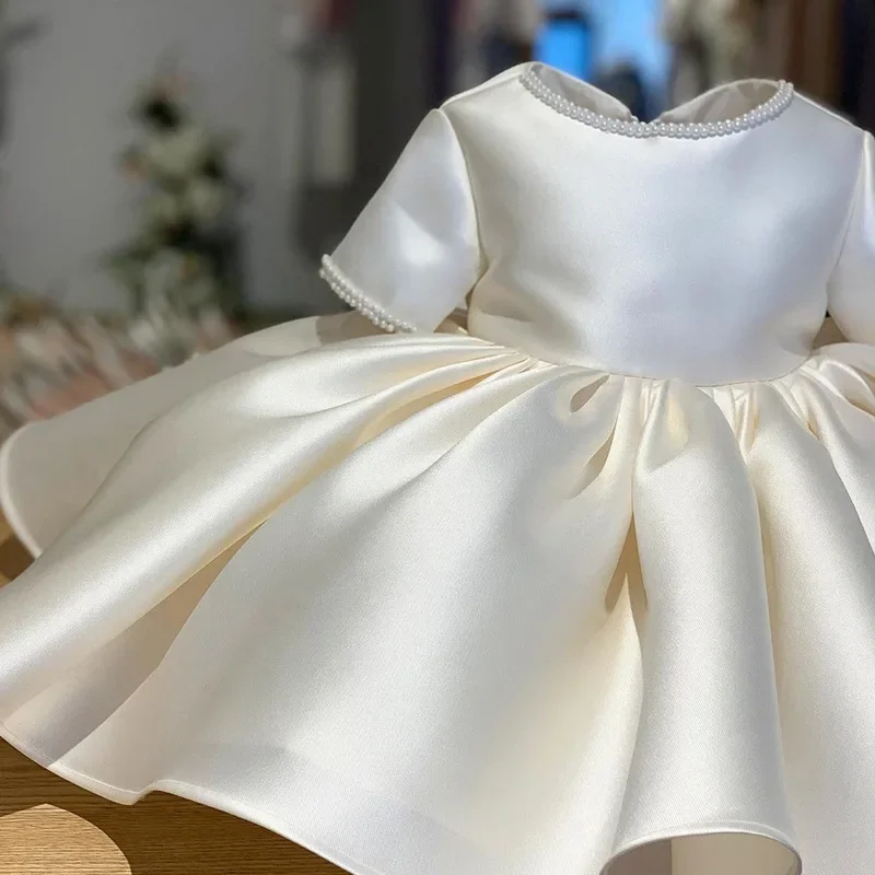 Eid Baby First Birthday Dress Newborn Infant Girls Christmas Party Dresses Children Lolita Ball Gown Kids Boutique Clothing girls dress princess costume