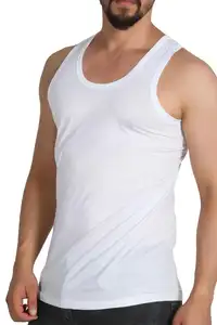 Майка мужская хлопковая, фланелевая рубашка без рукавов, удобная Облегающая майка для фитнеса и тренировок, нижнее белье, на лето