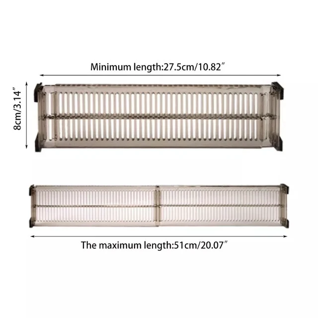 Xiaomi 2Pcs/Set Állítható Clapboard Fiók Elválasztó Partíció Diy Tartós Tárolószervező Szekrény Lyukasztó Szeparátor - Image 5