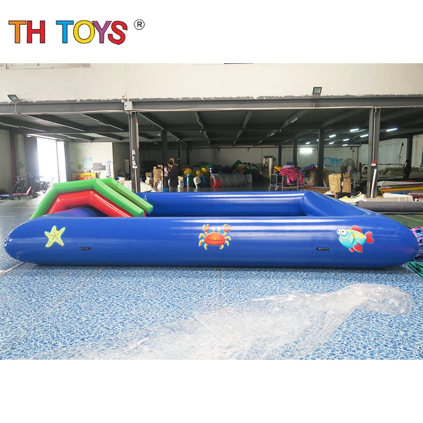 6x6/8x8/10x10m High quality giant blue inflatable pool adult size inflatable pool for sale, Large Inflatable Pools 5