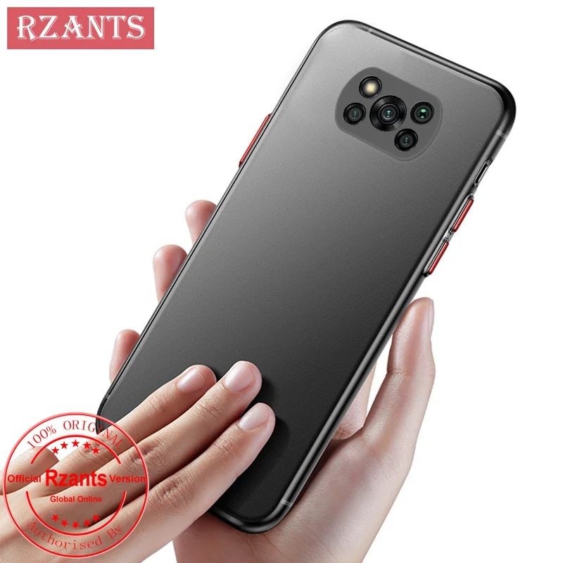 Матовый чехол Rzants для Xiaomi Poco X3 Pro NFC [UU Thin] ультратонкий полупрозрачный телефона с
