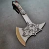Multifunctional Outdoor Camping Axe Hunting Tools Wolf Head Survival Axes Portable Tactical Hatchet Tomahawk Emergency Gear 5
