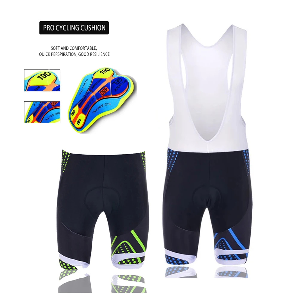 Cycling Shorts Men Team Bike Shorts 19D Pad Breathable MTB Bicycle Downhill Cycling Pants bretelle ciclismo homem