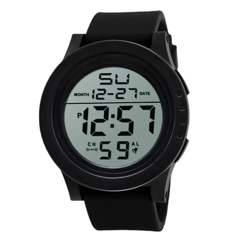 Men's Electronic Watch, Fashionable Large Dial Multi-functional Sports Electronic Watch