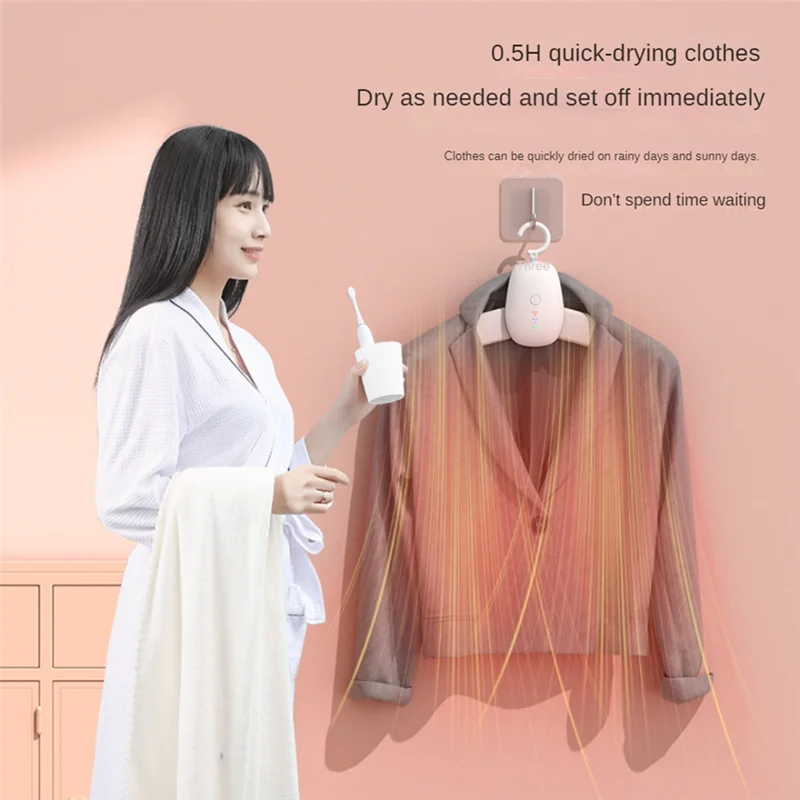 A26F-스마트 휴대용 의류 접이식 건조기 의류 랙 옷걸이 기숙사 홈용 세탁 전기 건조기 기계
