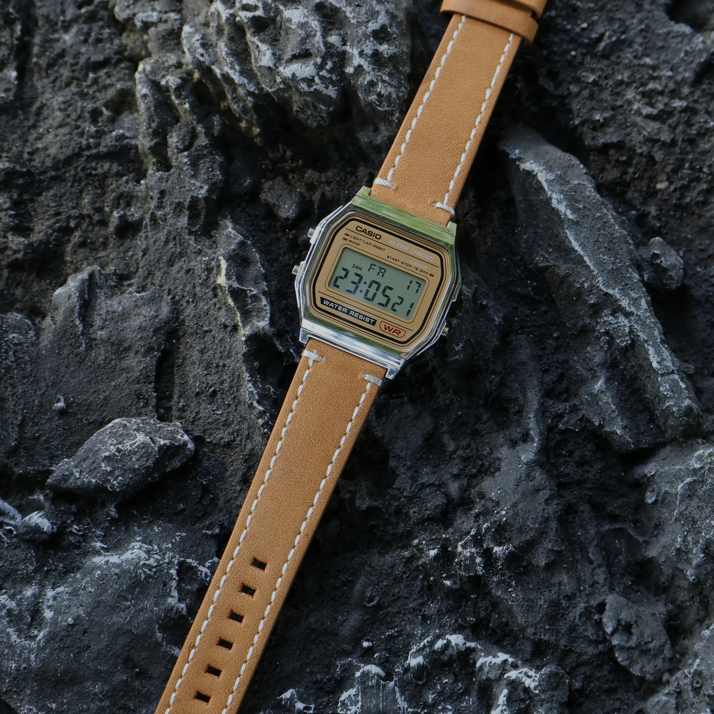 Elastische armband, compatibel met Casio F91W/Casio AE-1300/AE-1200/AE Elastische armband, compatibel met Casio F91W/Casio AE-1300/AE-1200/AE