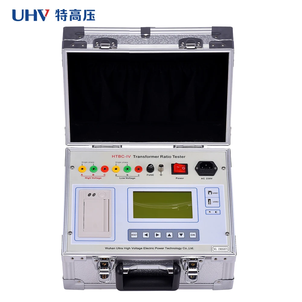 

HTBC-IV Low Price 0.8-10000 Automatic Digital TTR Meter Portable Three Phase Transformer Turns Ratio Tester