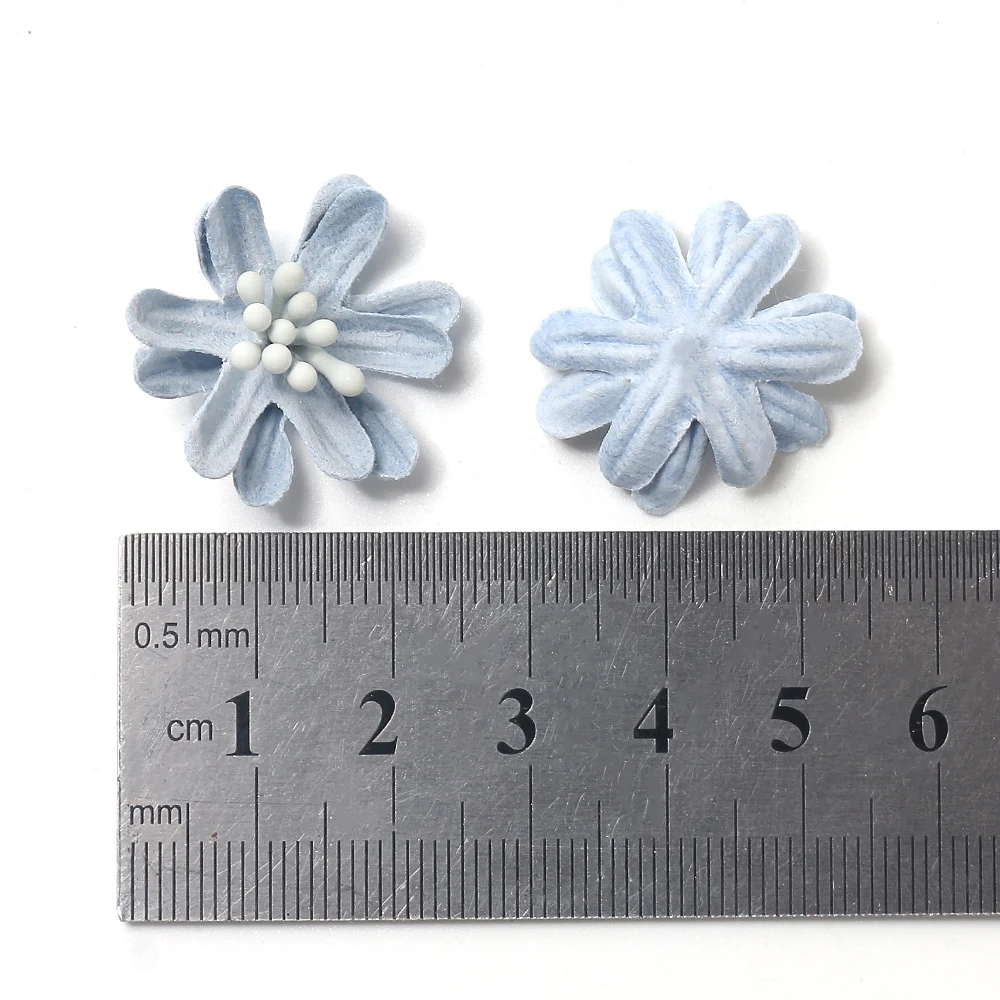 Mini Artificial Flower Daisy Head Wedding Home Decor Diy Clothing Headdress Crafts Accessories Christmas Party Decoration Flower