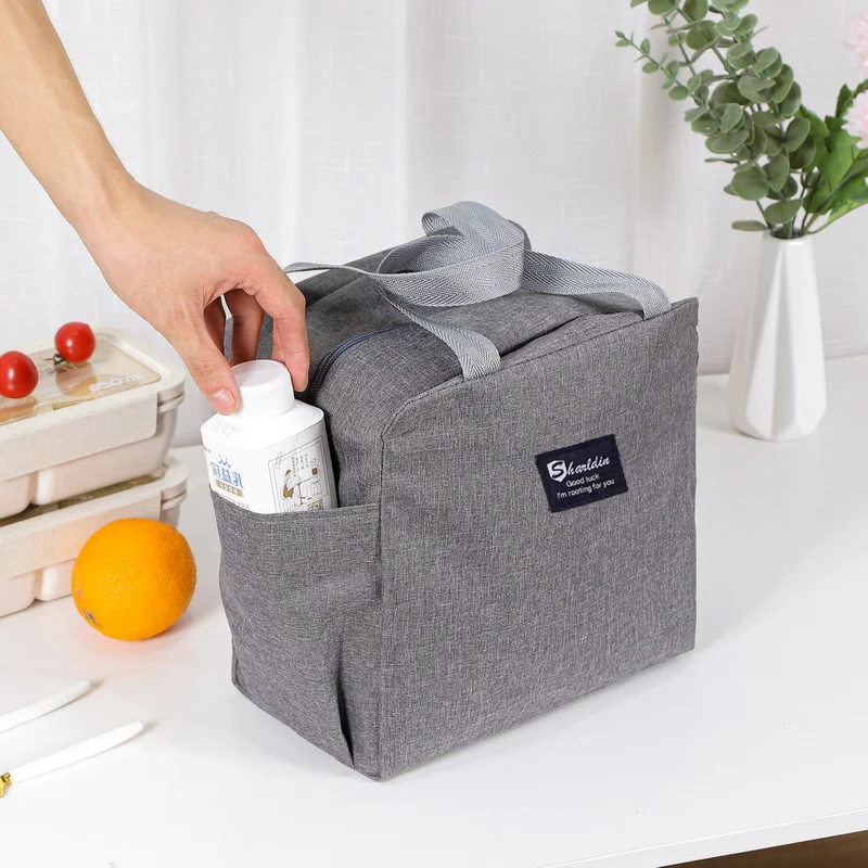 Large Capacity Cooler Bag Oxford Portable Zipper Thermal Lunch Bags Insulated Freezer Bag Camping Picnic Lunch Bag Cooler Bag