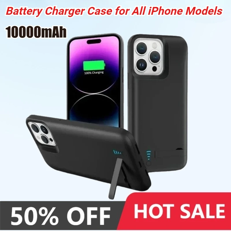 Pro Max Power Bank Phone Case Iphone 10000mAh Battery Charger Case