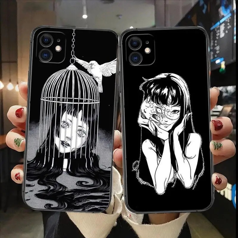 Phone Case for IPhone 13 12 11 Pro Max Mini SE XR X XS  Max 8Plus 7plus 6 6S  Junji Ito Phone Case Japanese Horror Comic Tomie