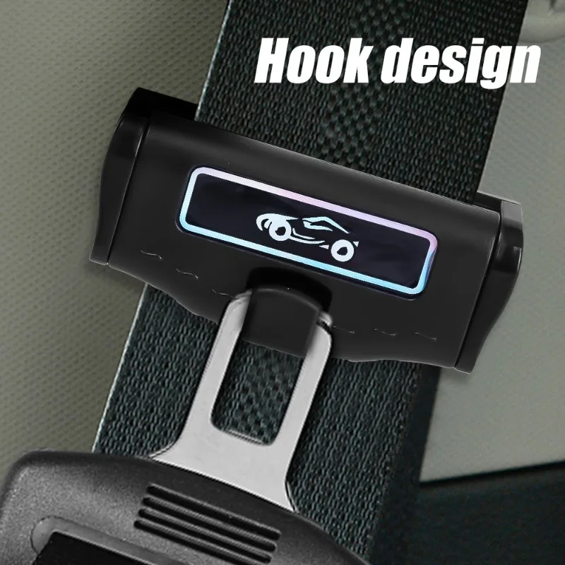 Car Seat Belt Limiter Fixed Buckle Stopper Automatic Elastic Adjuster Anti-strangulation Clip For 51mm Safety