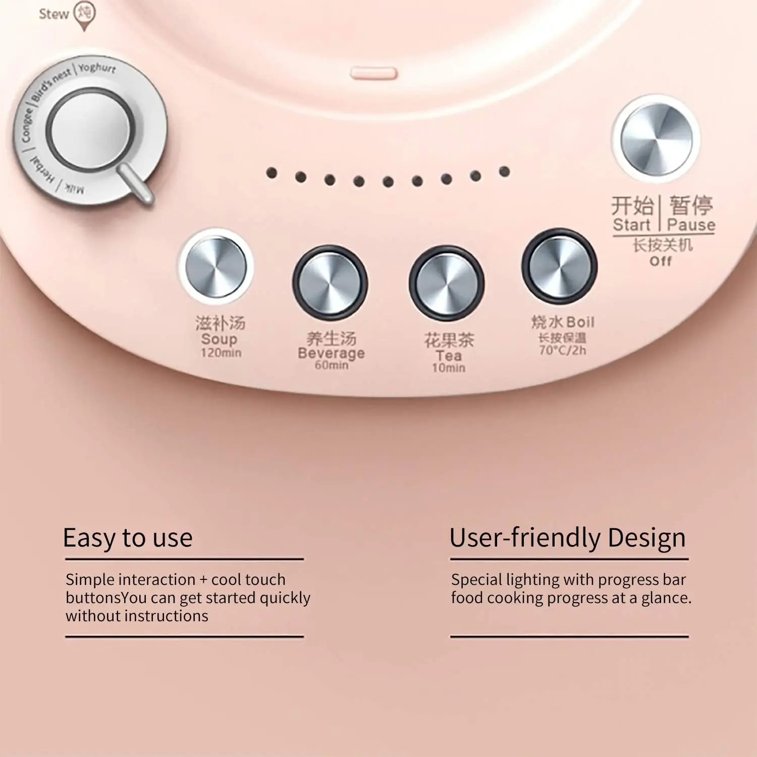 K2693 Health Pot, Health-Care Beverage Electric Kettle with Thickened Glass, 9-in-1 Fully Automatic Programmable Brew Co 4