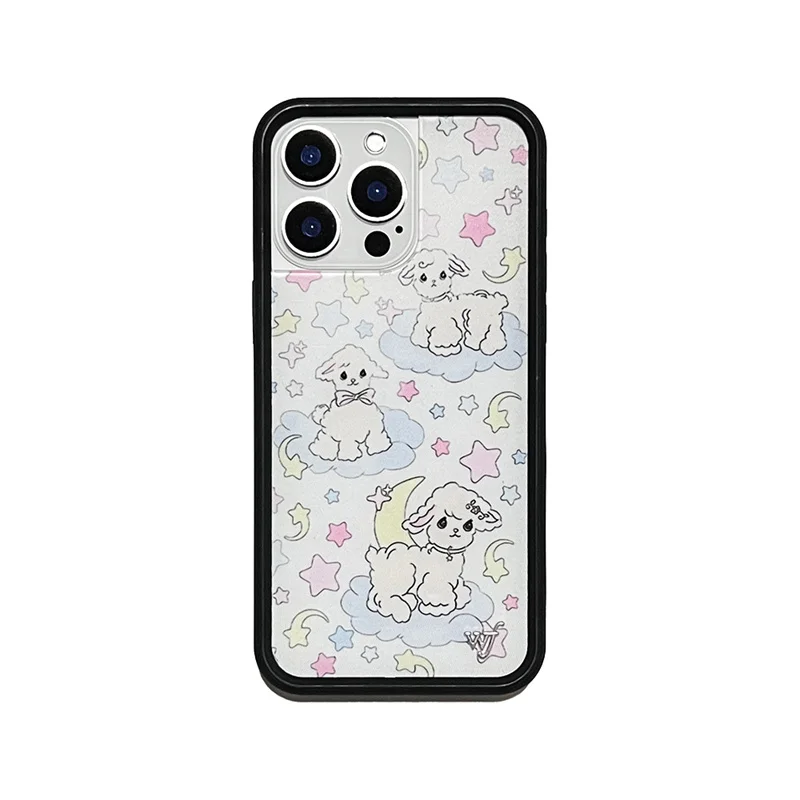 Wildflower Kensington Kiss Cherub Phone Case – Kitten, Little Angel, Devil, and Lamb Design Cover