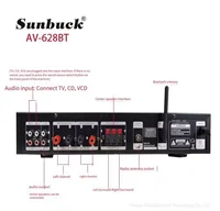 Bluetooth Sound Speaker Amplifier Stereo Audio Amplifier Audio Stereo System Components Ultra-heavy Bass High Power 3