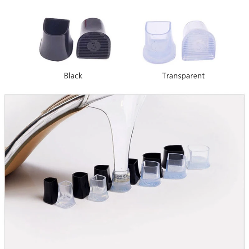Heel Protector 1Pair Silicone Heel Protectors Stoppers Latin Stiletto Dancing Covers Antislip High Heeler Bridal Wedding Shoes Accessories