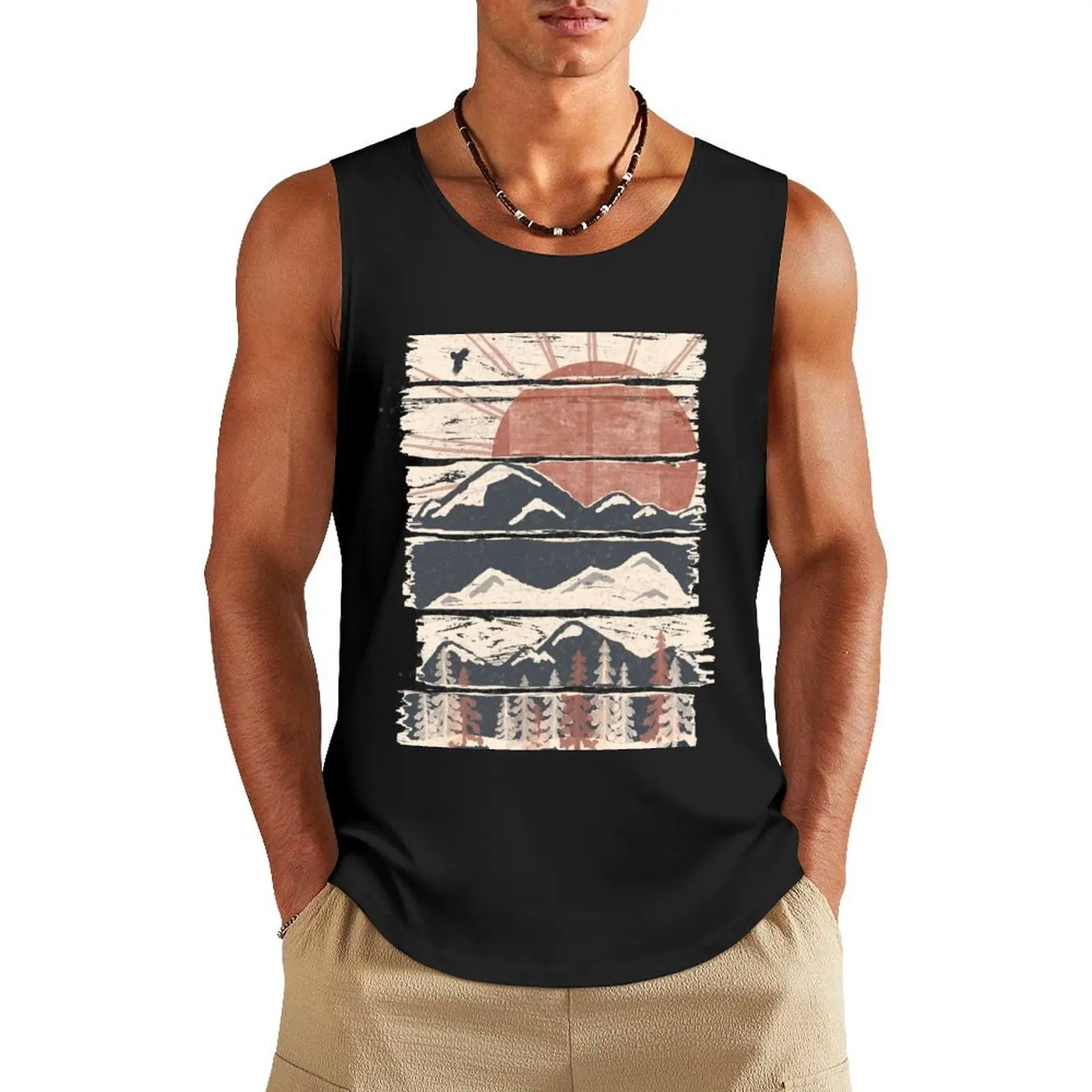 

Winter Pursuits... Tank Top Men's summer clothes anime gym Working vest Men's vest