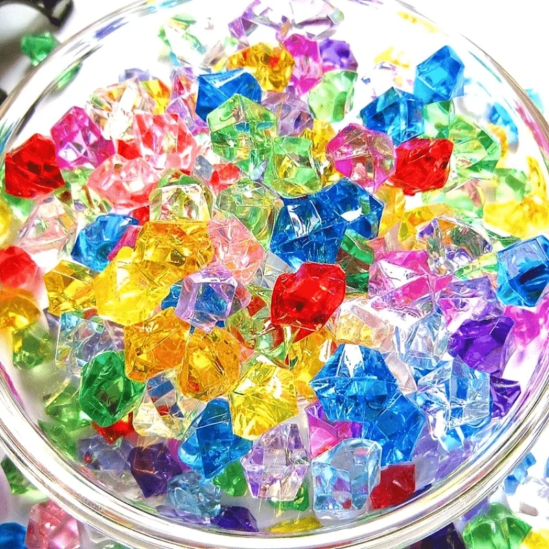 

Случайно Смешанные акриловые бусины неправильной формы, цветные имитации дробленых камней, гетероморфные бусины для украшения ювелирных изделий своими руками