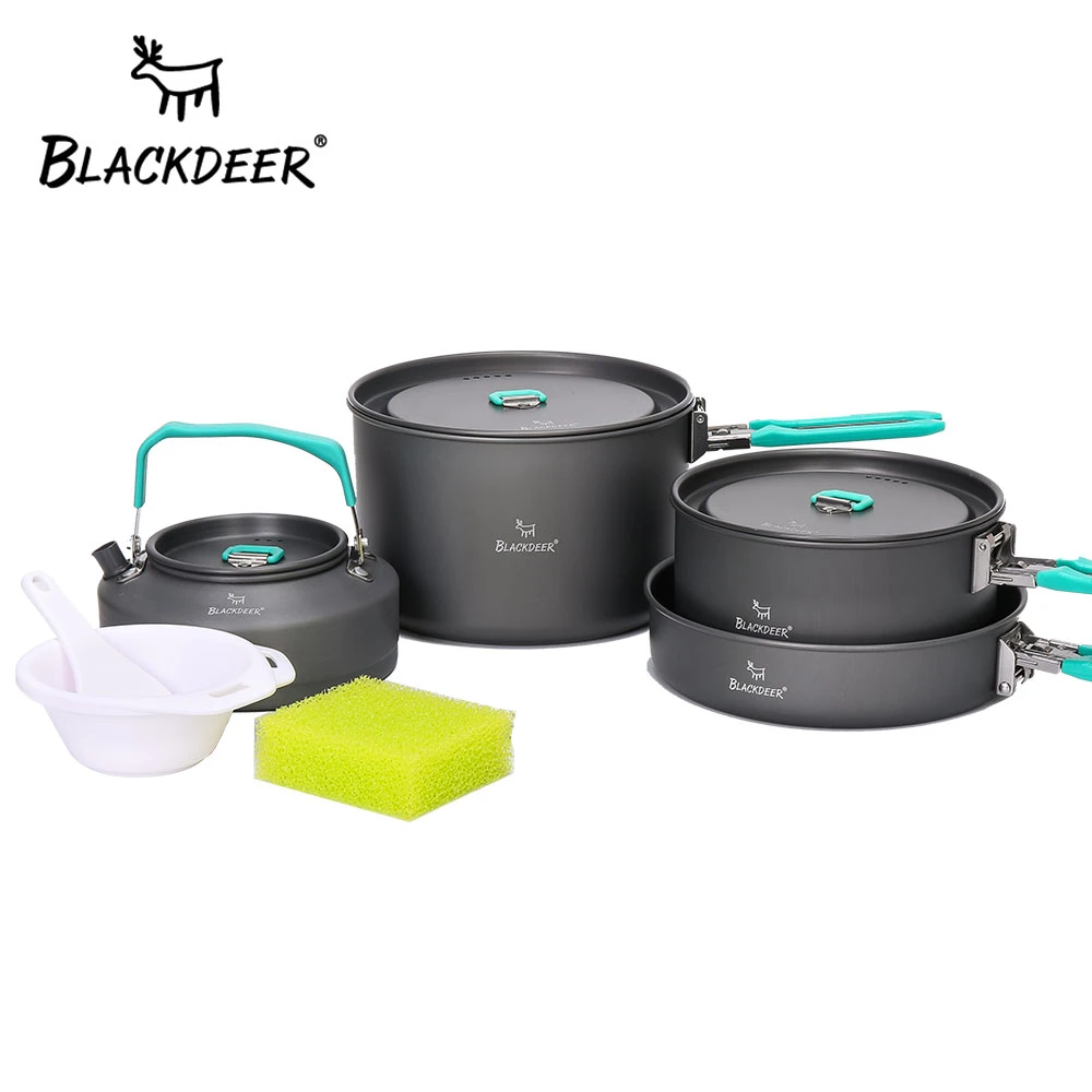 Blackdeer Outdoor Camping Tableware Set Backpacking Picnic 2 Pot 1