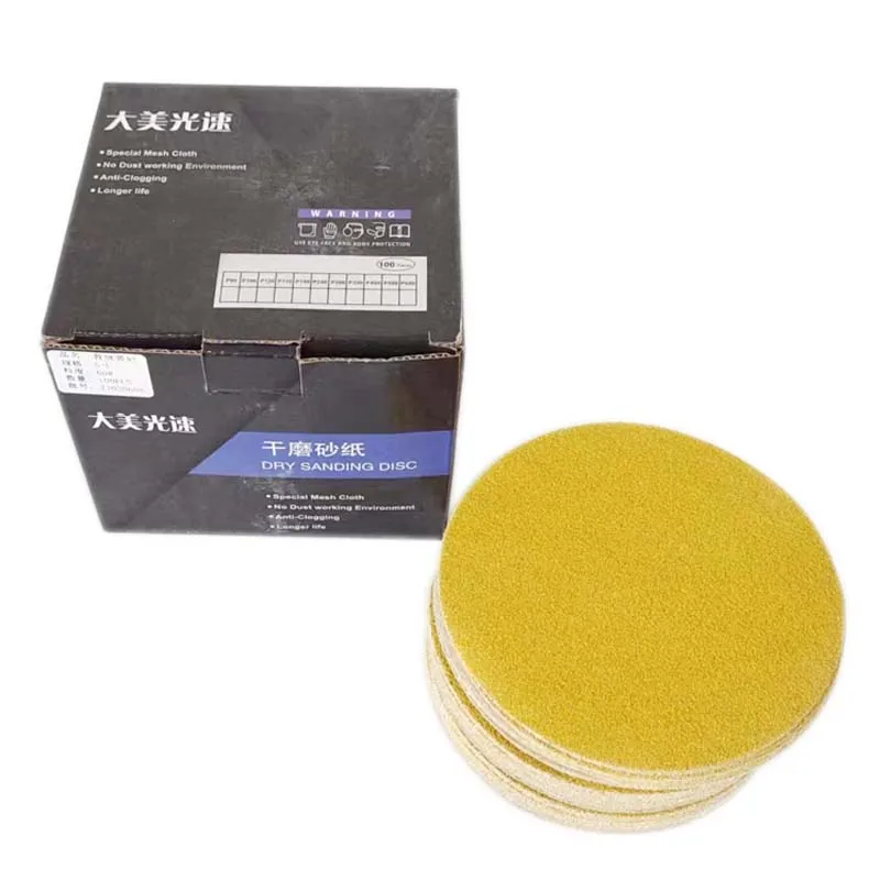 

100Pcs 5in Sanding Discs Hook Loop Sandpaper 80 Grit-600 Grit Sanding Paper 5 Inch Sanding Disc Abrasive Polishing Tools