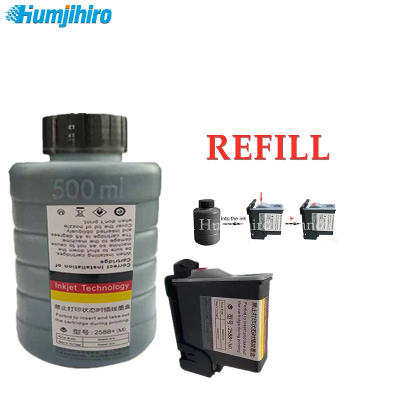 13.5mm Refilled Ink Cartridge Quickdrying Solvent Ink Cartridge Refill