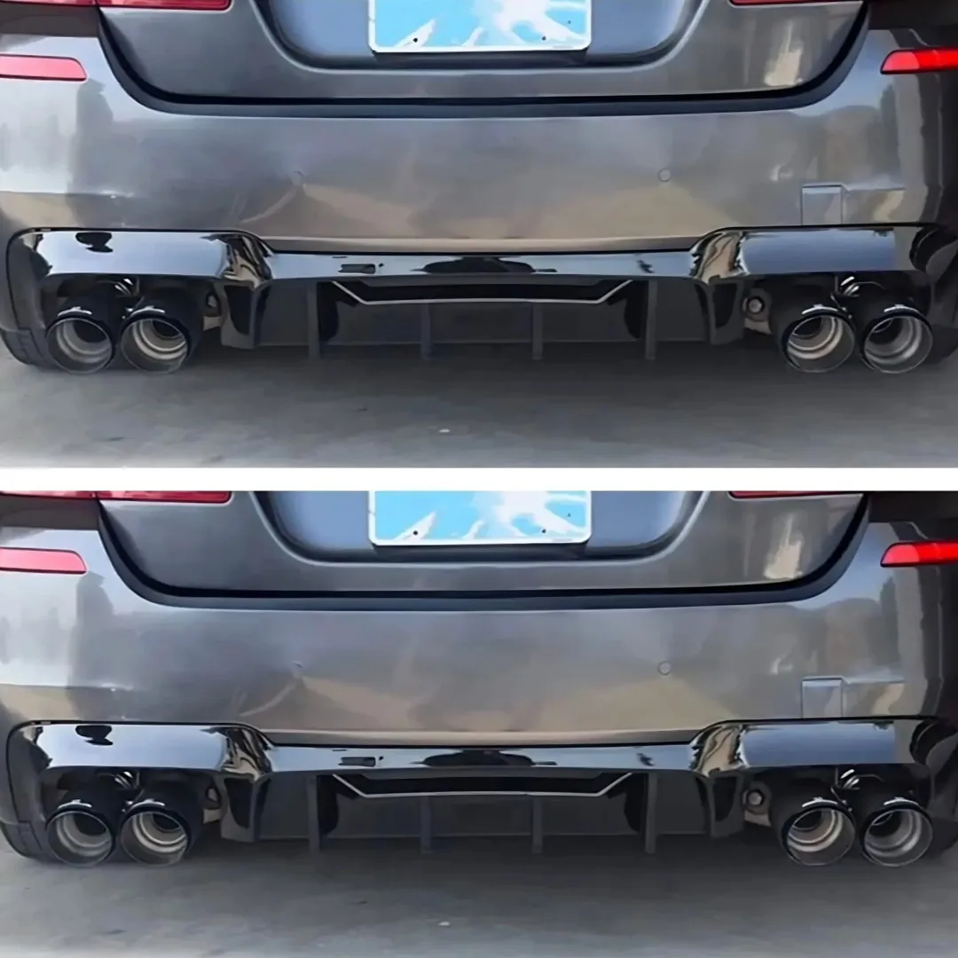 BMW 5 시리즈 F10 F18 2010-2017 M-Sport PP 개조 튜닝 액세서리 바디 키트용 리어 범퍼 립 디퓨저 턱 에어댐