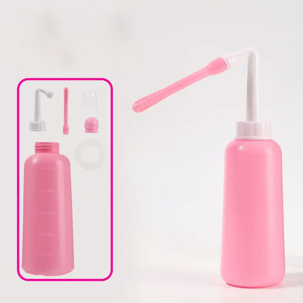 2in1 Portable Bidet Spray Handheld Travel Bidet For Pregnant Women Baby Cleansing Water Washer 500ml Bottle 6