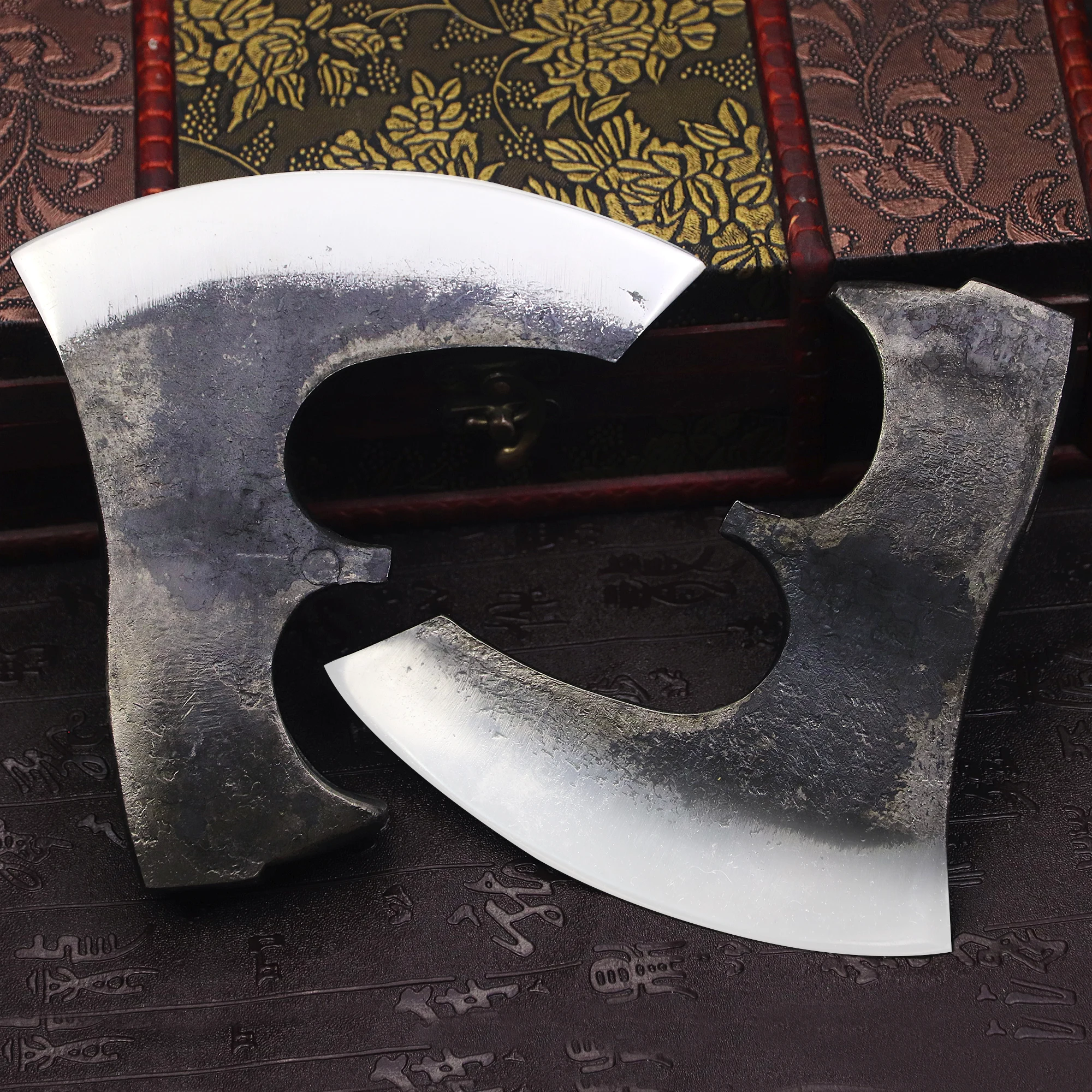 RU Viking Tactical Axe 440 Outdoor hunting axe, bush logging axe, camping EDC tool axe 3