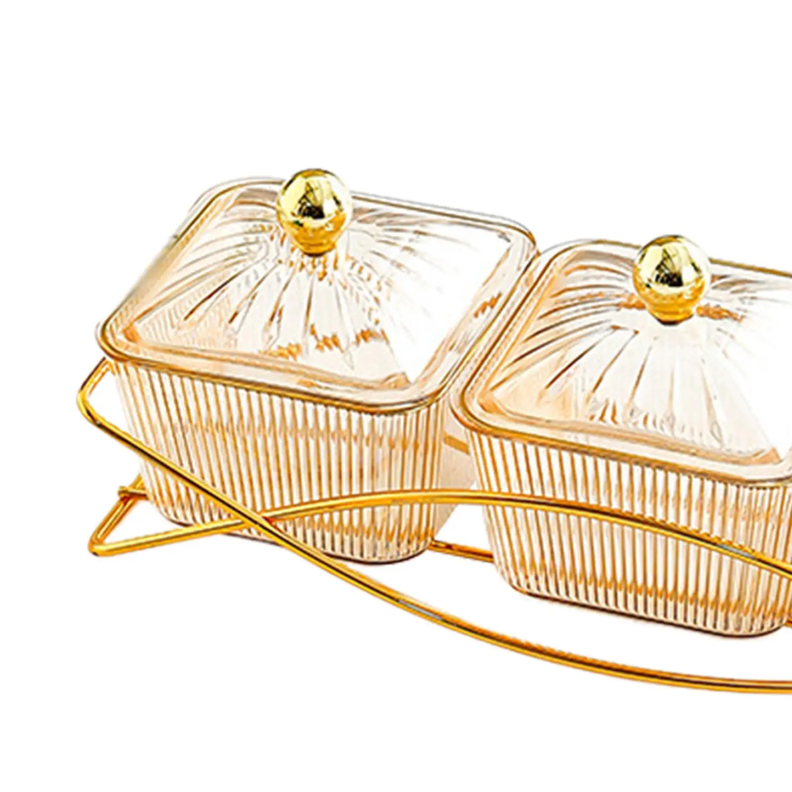 3 Snack Serving Bowls with Lid and Handle Nordic Fruit Snacks Serving Platter for Sweet Cookies Appetizer Wedding Nuts Home