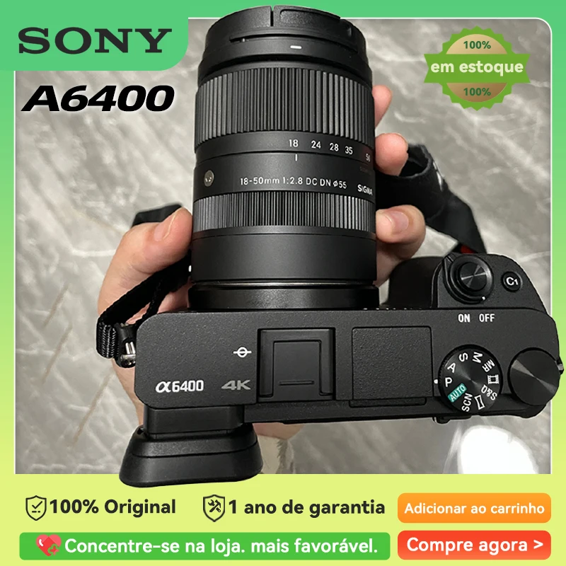 Sony Alpha A6400 E-Mount Mirrorless Digital Camera with 16-50mm Lens Compact Professional Photography