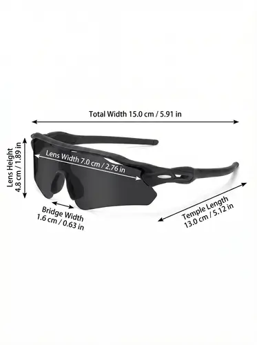 VIOLA MAG Integrated Half Frame Sunglasses, Color Film Unisex for Daily Travel Decoration, Anti Slip, with Mirror Bag - Image 5