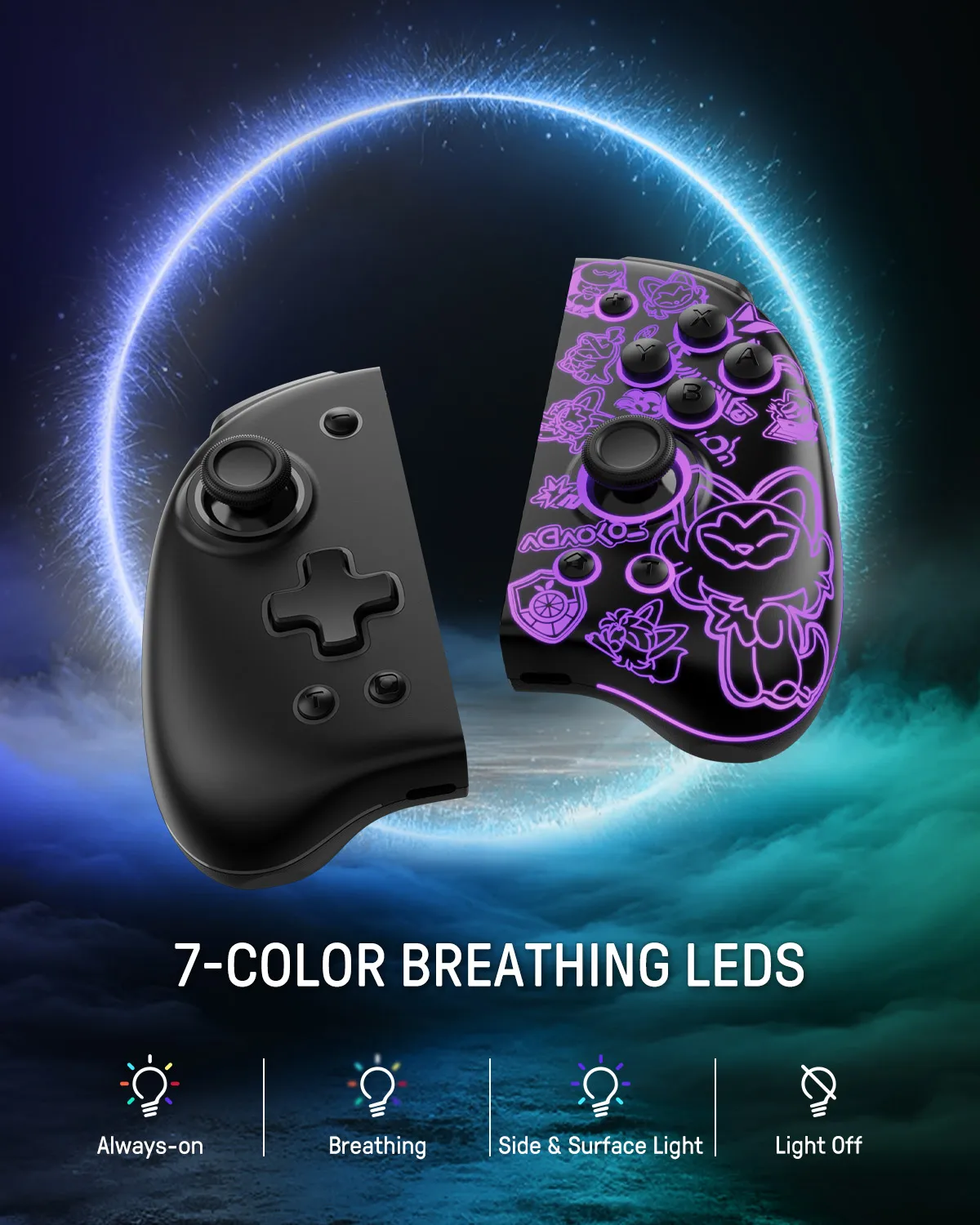 Manettes Joycons Graffiti Nintendo Switch