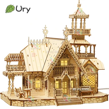3D Wooden Puzzle Villa House 1