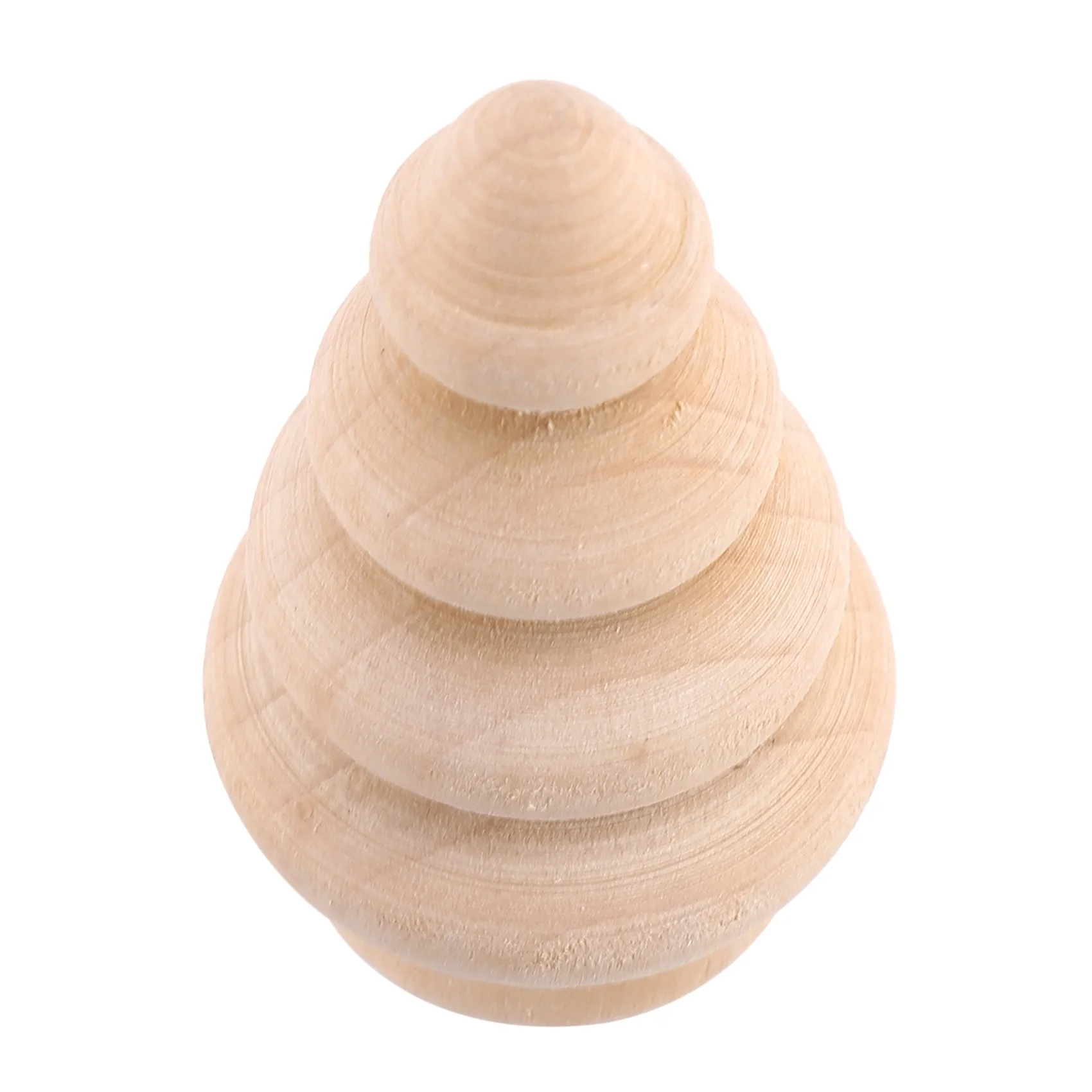 Blank DIY Wooden Christmas Tree Peg Dolls Party Cake Toppers Pack of 10