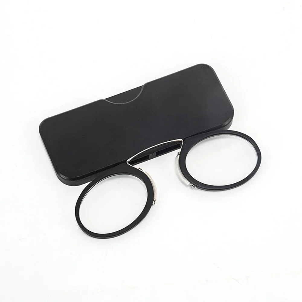 Portable Nose Clip On Reading Glasses Mini Legless for Men Women