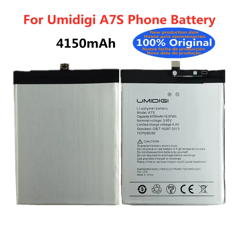

High Quality UMI 100% Original Battery For Umidigi A7S A7 S 4150mAh Phone Battery Batteria In Stock + Tracking Number