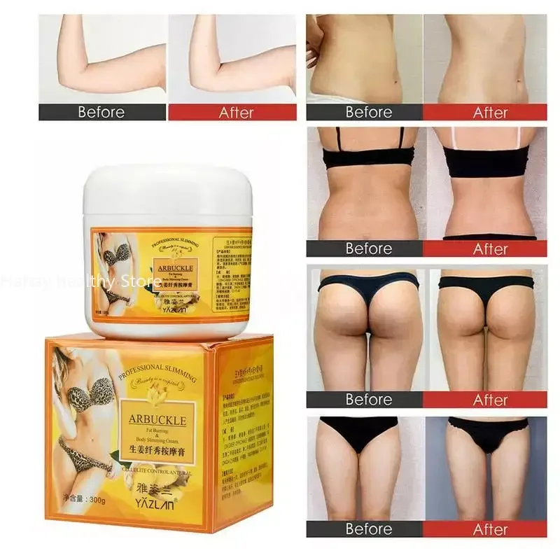 Ginger Fat Burning Cream 300g Anti-cellulite Effective Fat Loss Slimming Body Reduction Cream Massage Full Leg Body Waist