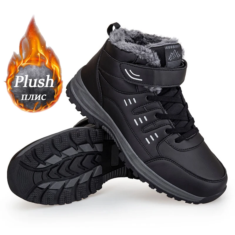 

Men's Shoes Women's Winter Anti-ski Boots Velvet Warm Casual Shoes High-quality Sneakers Men Comfortable Waterproof Boots Mens