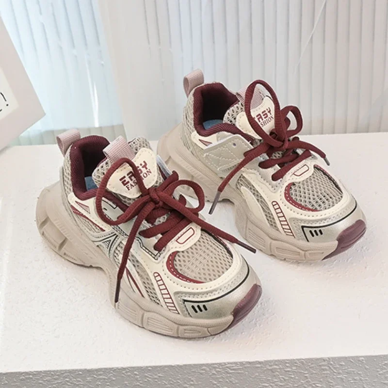 Breathable Unisex Kids Basketball Sneakers for School and Running