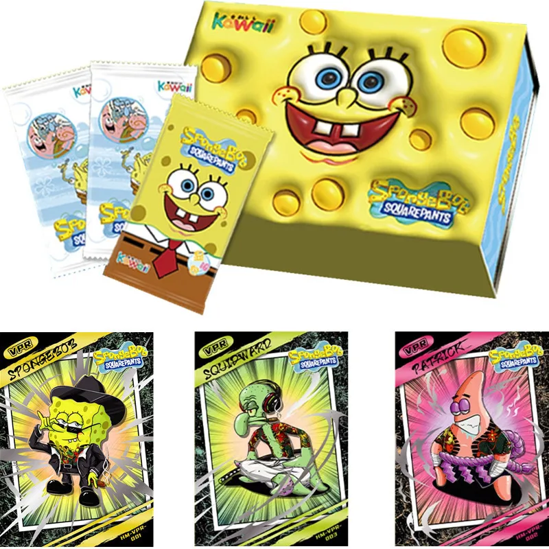 

Genuine Anime SpongeBob SquarePants Character Card Plankton Rare Card Game Hobby Collection Card Children's Christmas Gift Toy