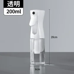 Continuous Mist Refillable Hair Spray Bottle - Automatic Salon Barber Water Sprayer (Clean - 200ml)