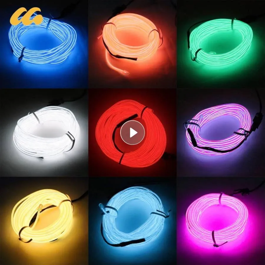 

LED String Light EL Cold Light Line Outdoor Led Flexible DIY Lamp Christmas Fairy Light For Christmas Tree Wedding Party Decor
