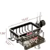 Kitchen Sink Faucet Organizer Space Aluminium Kitchen Sink Organiser Multifunctional Hanging Basket With Draining Tray 6
