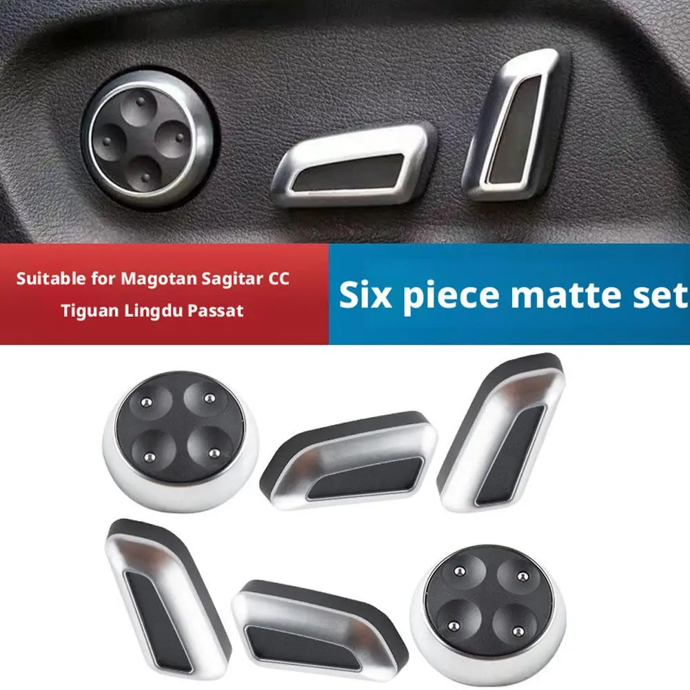 폭스바겐/VW 제타 MK5 GTI 파사트 B7 CC 티구안 아우디 Q3 Q5 A3 A4 A5 A7용 시트 조절 노브 버튼 스위치 6개