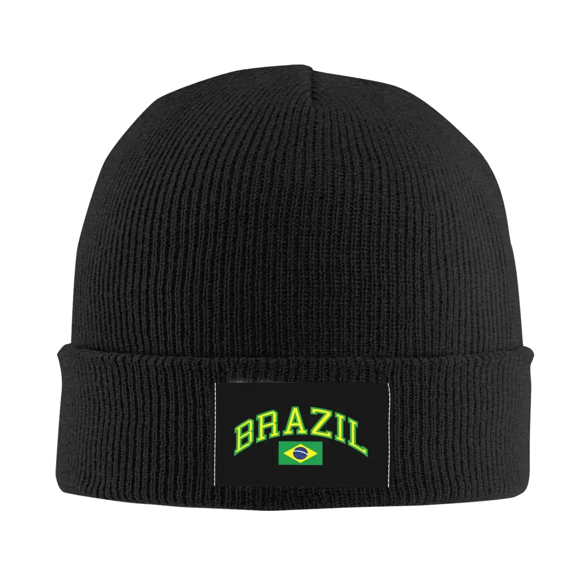 

Brazil Flag Bonnet Hat Knitting Hats Men Women Hip Hop Unisex Brazilian Winter Warm Beanies Cap