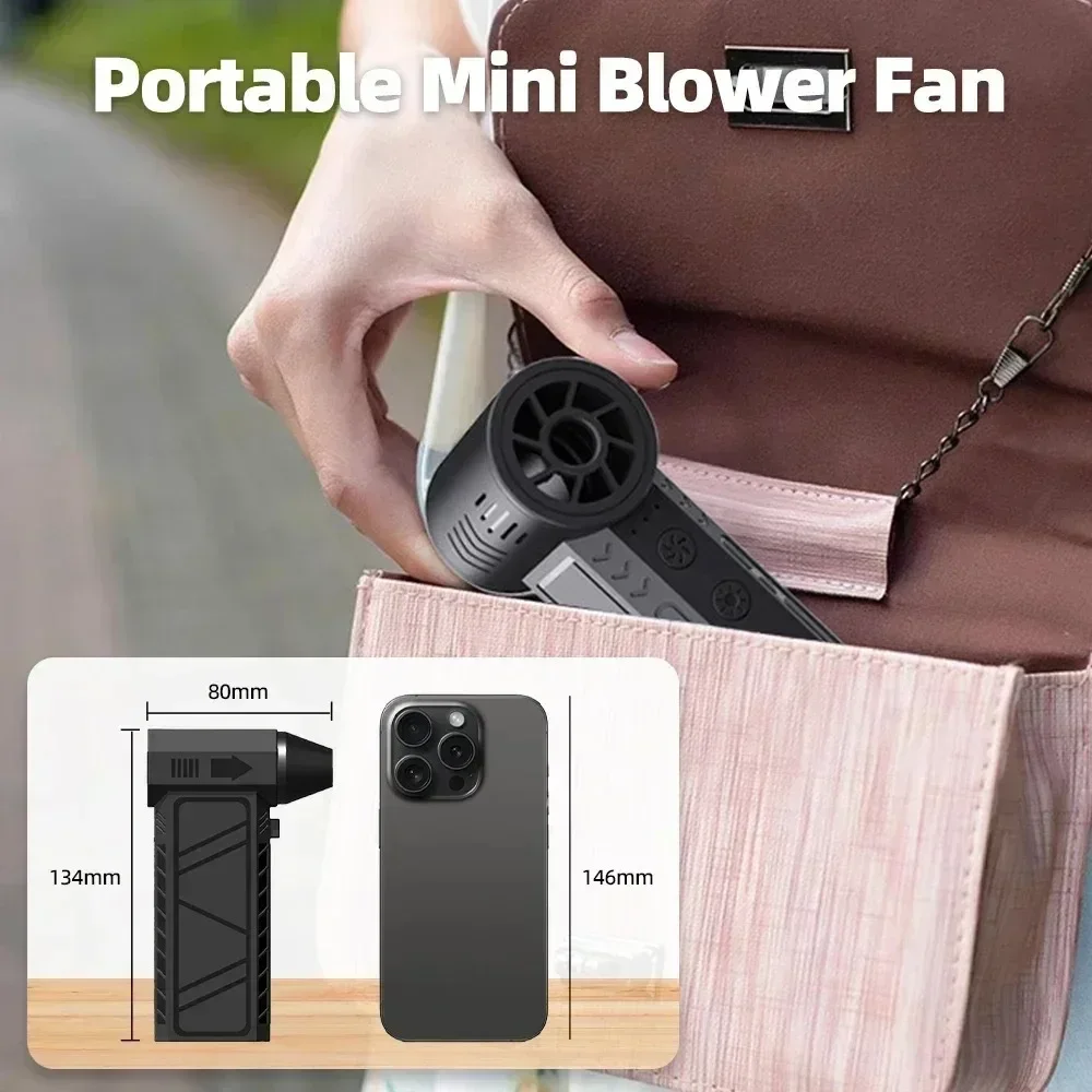 New 130000RPM Handheld Brushless Motor 3nd Generation X3 Violent Blower Mini Turbo Jet Fan Wind Speed 52m/s industrial Duct Fan 6